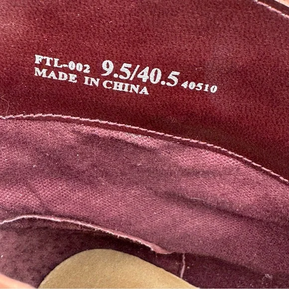 Chinese Laundry Fiona Ankle Western Cowgirl Leather Boots Intricate Stitching - Picture 11 of 12